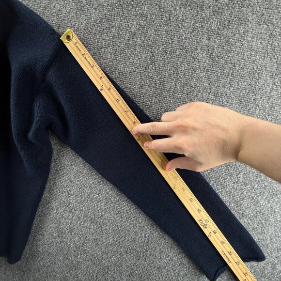 Ralph Lauren Cashmere Wool Blend Flag Sweater Navy Blue Medium Pullover Knit USA - Picture 14 of 15